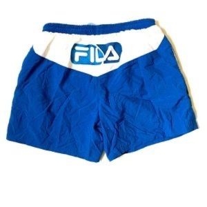 ✨SALE✨Vintage Y2K FILA swim shorts / men’s shorts XXL Blue White Trunks